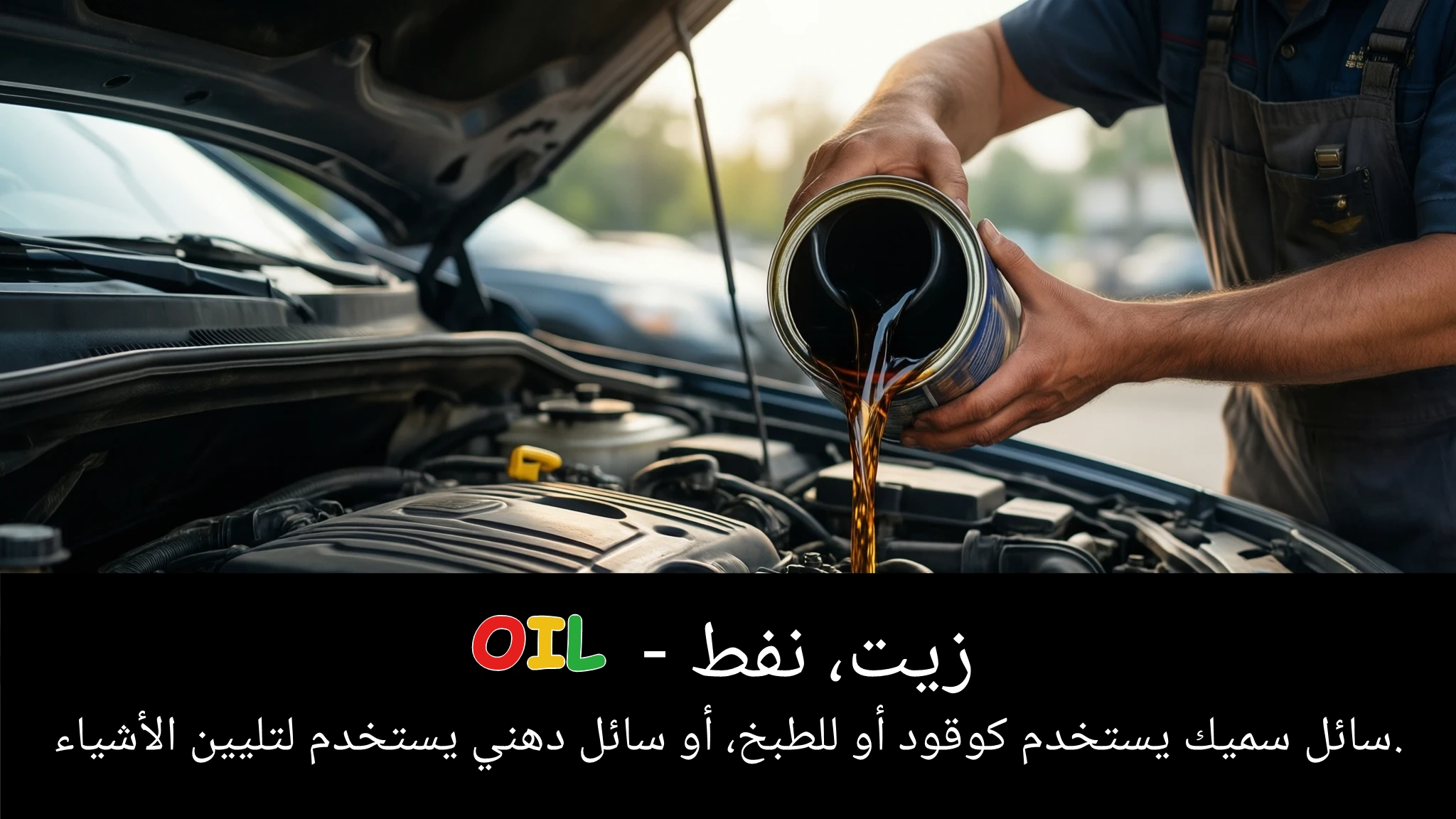 Arabic Illustration for oil